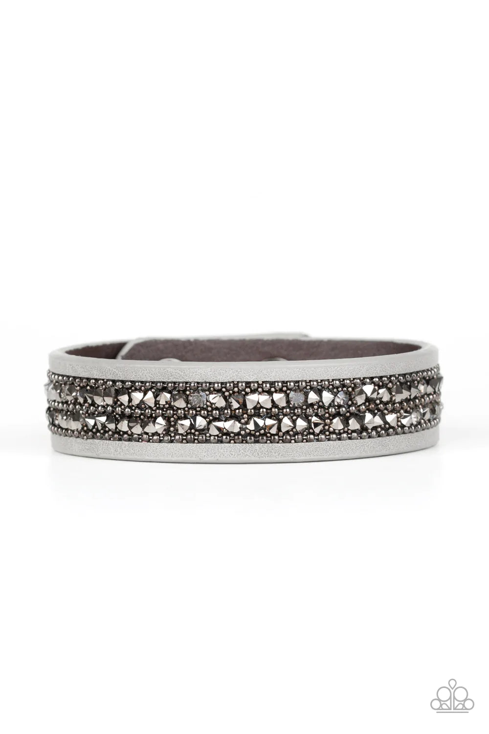 Paparazzi Bracelet ~ Crunch Time - Silver