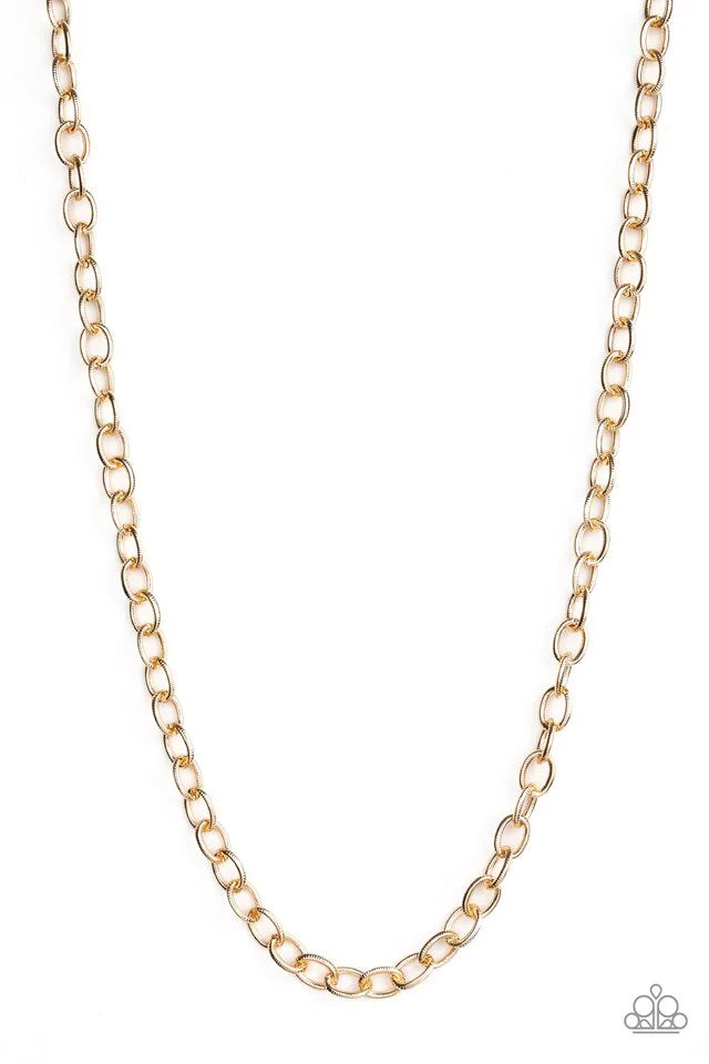 Paparazzi Necklace ~ Courtside Seats - Gold
