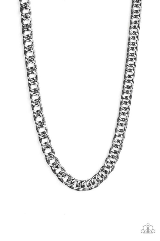 Paparazzi Necklace ~ Omega - Black