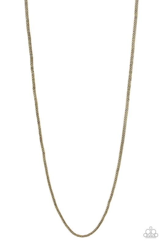 Paparazzi Necklace ~ Underground - Brass