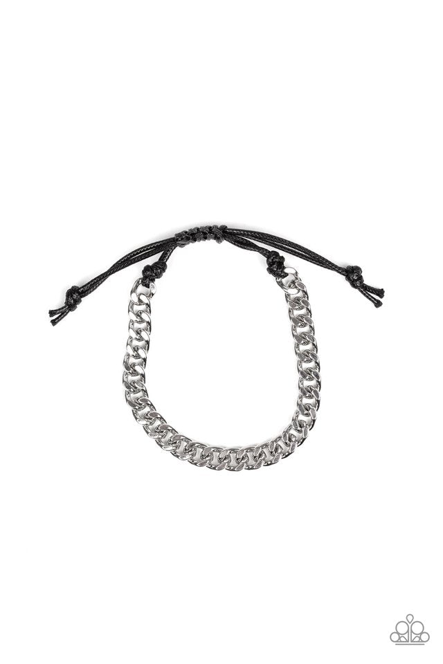Throwdown - Silver - Paparazzi Bracelet Image
