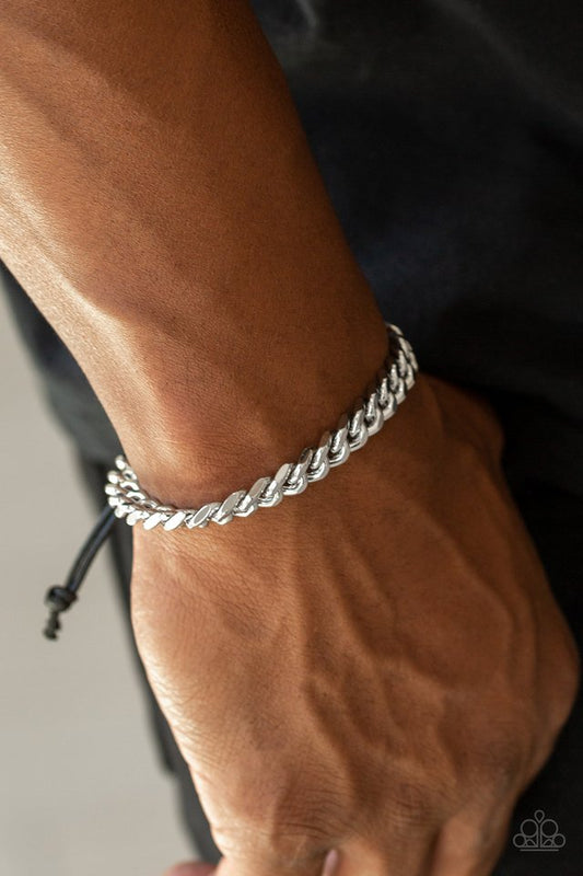 Throwdown - Silver - Paparazzi Bracelet Image