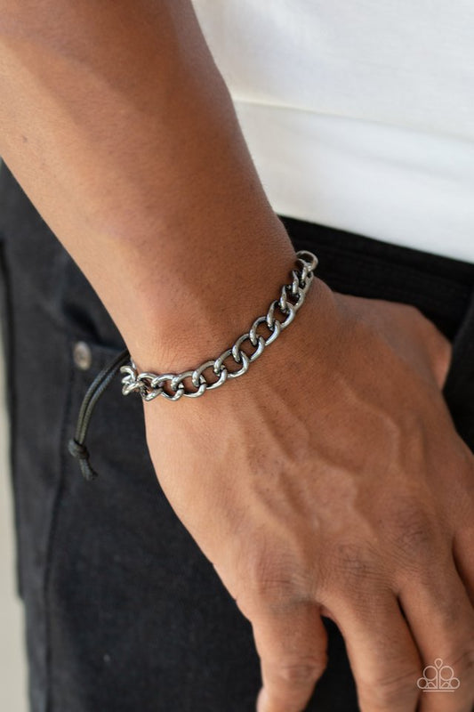 Sideline - Black - Paparazzi Bracelet Image