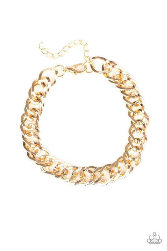 Pulsera Paparazzi ~ On The Ropes - Oro