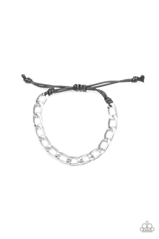 Pulsera Paparazzi ~ Goalpost - Plata