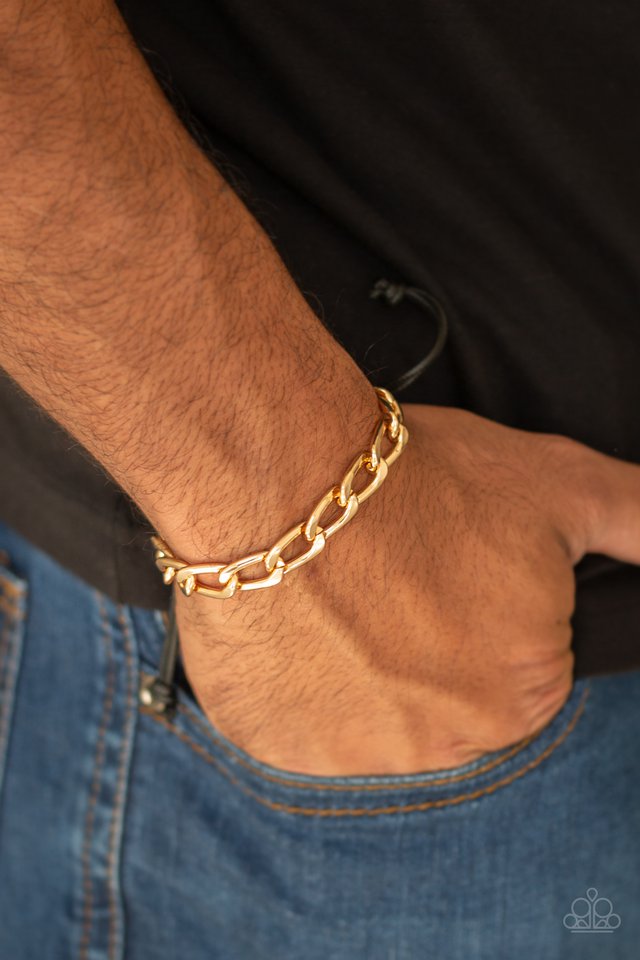 Goalpost - Gold - Paparazzi Bracelet Image