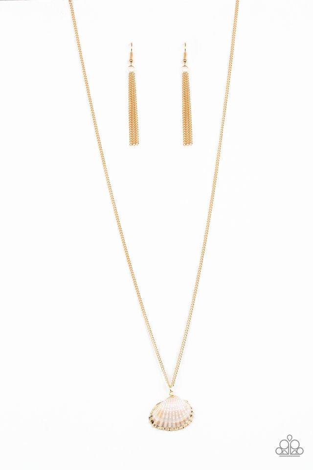 Collar Paparazzi ~ Show and SHELL - Oro