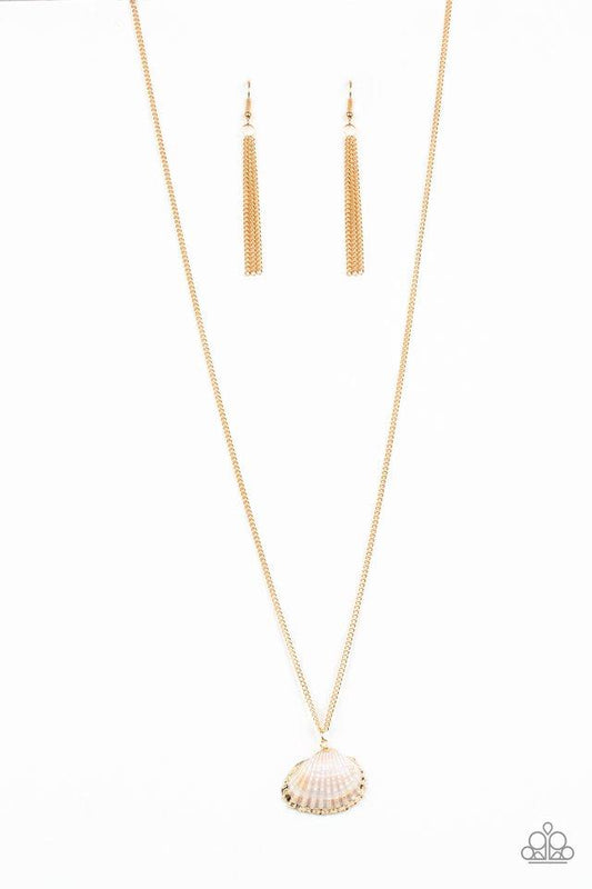 Collar Paparazzi ~ Show and SHELL - Oro
