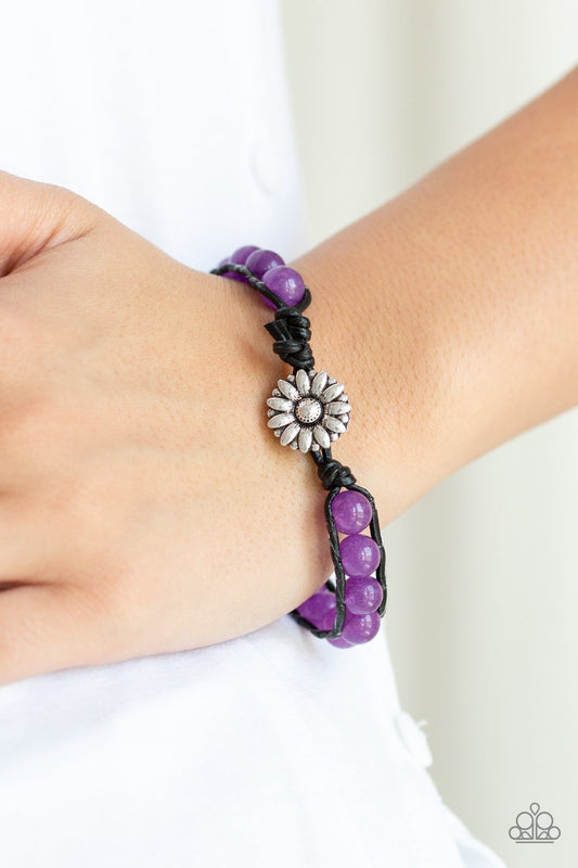 Paparazzi Bracelet ~ Daisy Guru - Purple