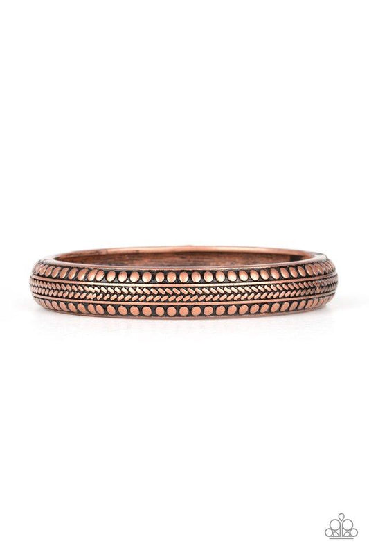 Paparazzi Bracelet ~ Zimbabwe Zen - Copper