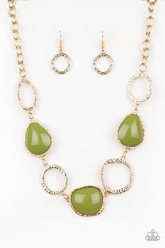 Paparazzi Necklace ~ Haute Heirloom - Green