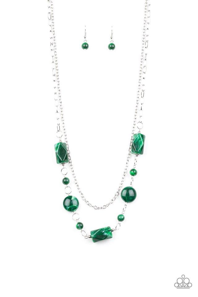 Paparazzi Necklace ~ Colorfully Cosmopolitan - Green