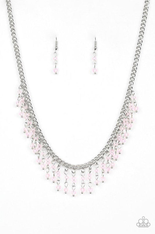 Paparazzi Necklace ~ Sporadic Sparkle - Pink