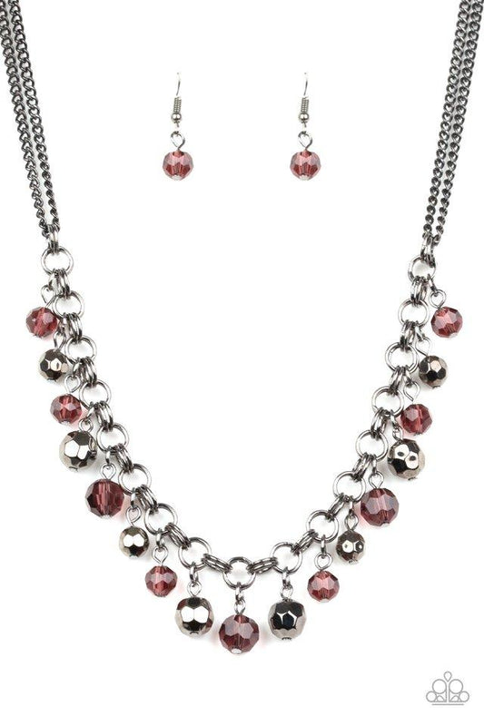 Paparazzi Necklace ~ And The Crowd Cheers - Purple