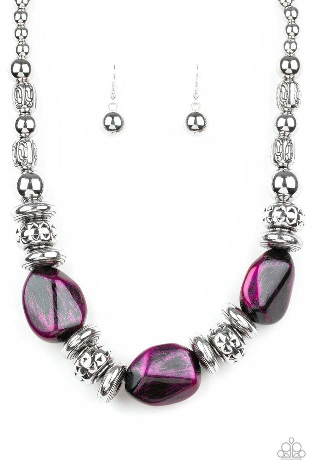 Paparazzi Necklace ~ Colorfully Confident - Purple