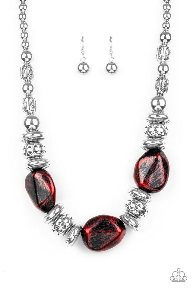 Paparazzi Necklace ~ Colorfully Confident - Red