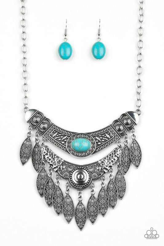 Paparazzi Necklace ~ Island Queen - Blue