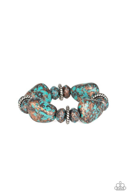 Pulsera Paparazzi ~ Stone Age Envy - Multicolor