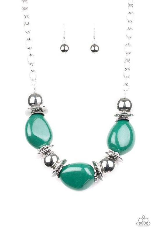 Paparazzi Necklace ~ Vivid Vibes - Green