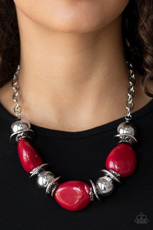 Paparazzi Necklace ~ Vivid Vibes - Red