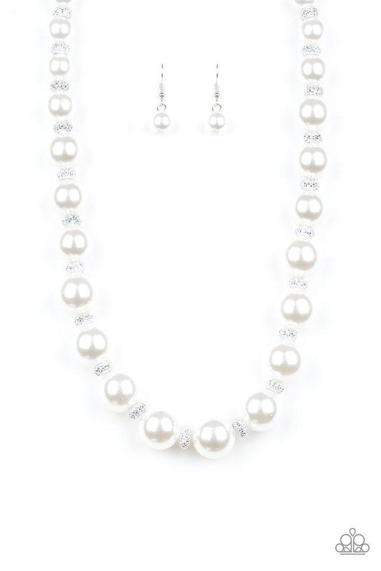 Paparazzi Necklace ~ Uptown Heiress - White