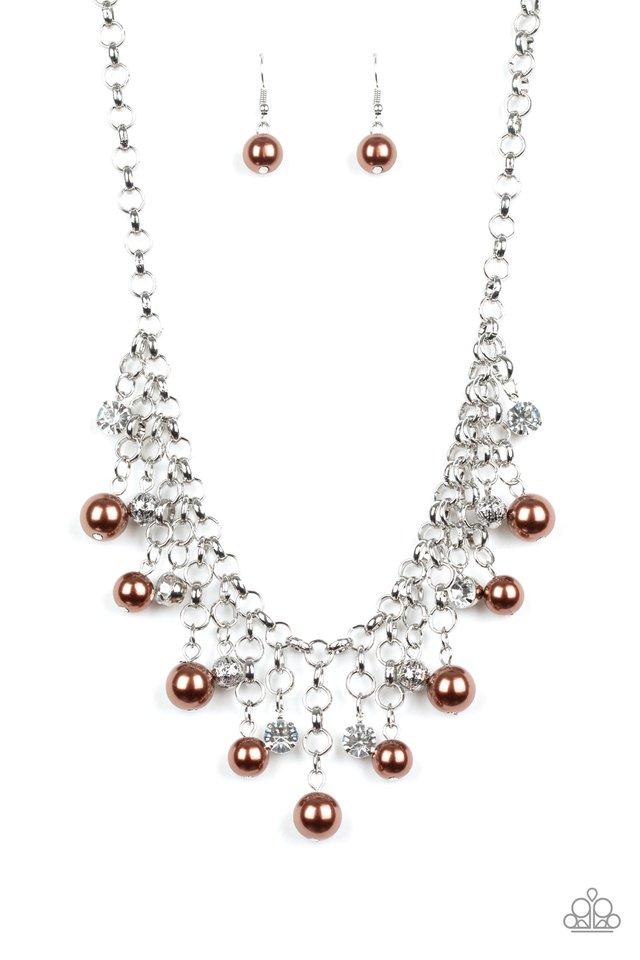 Paparazzi Necklace ~ HEIR-headed - Brown