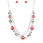 5th Avenue Romance - Red - Paparazzi Necklace Image