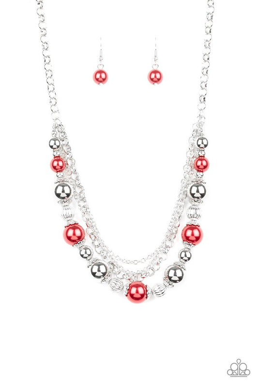 5th Avenue Romance - Red - Paparazzi Necklace Image