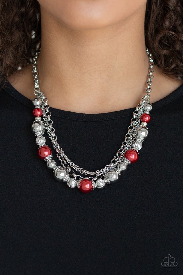 5th Avenue Romance - Red - Paparazzi Necklace Image