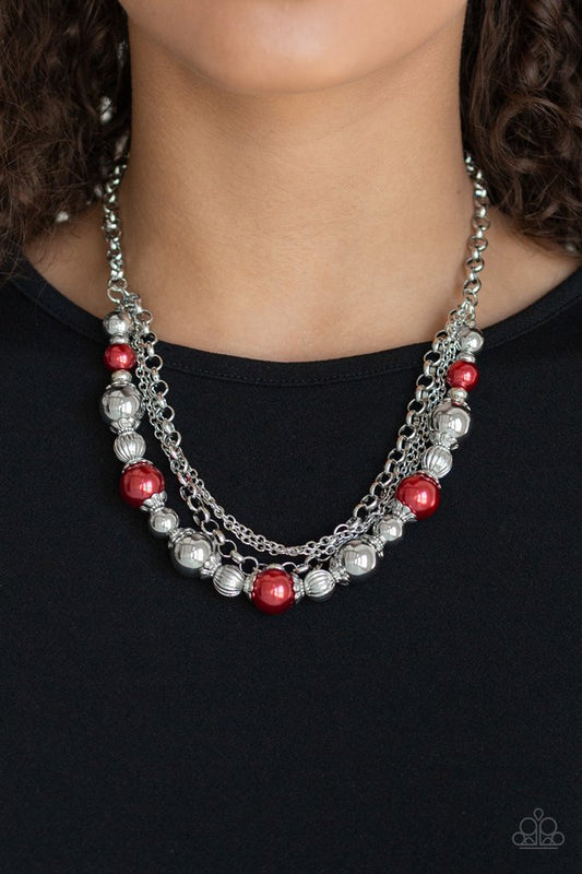 5th Avenue Romance - Red - Paparazzi Necklace Image