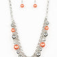 5th Avenue Romance - Orange - Paparazzi Necklace Image