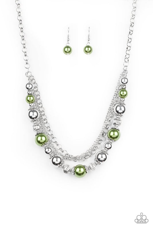 5th Avenue Romance - Green - Paparazzi Necklace Image