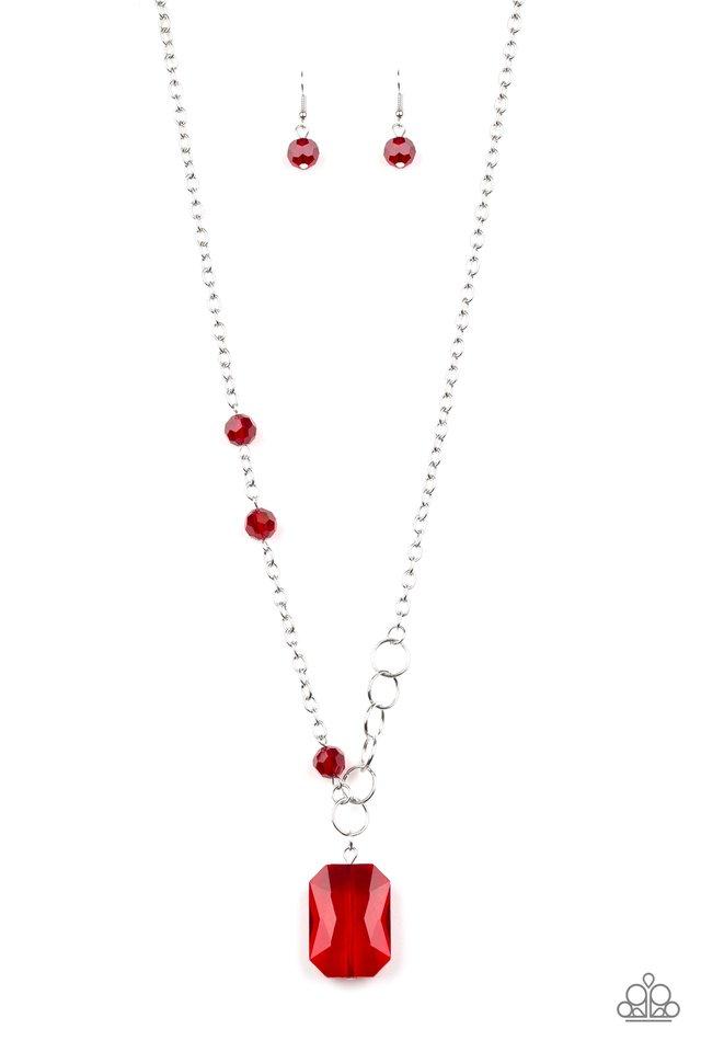 Paparazzi Necklace ~ Never a Dull Moment - Red