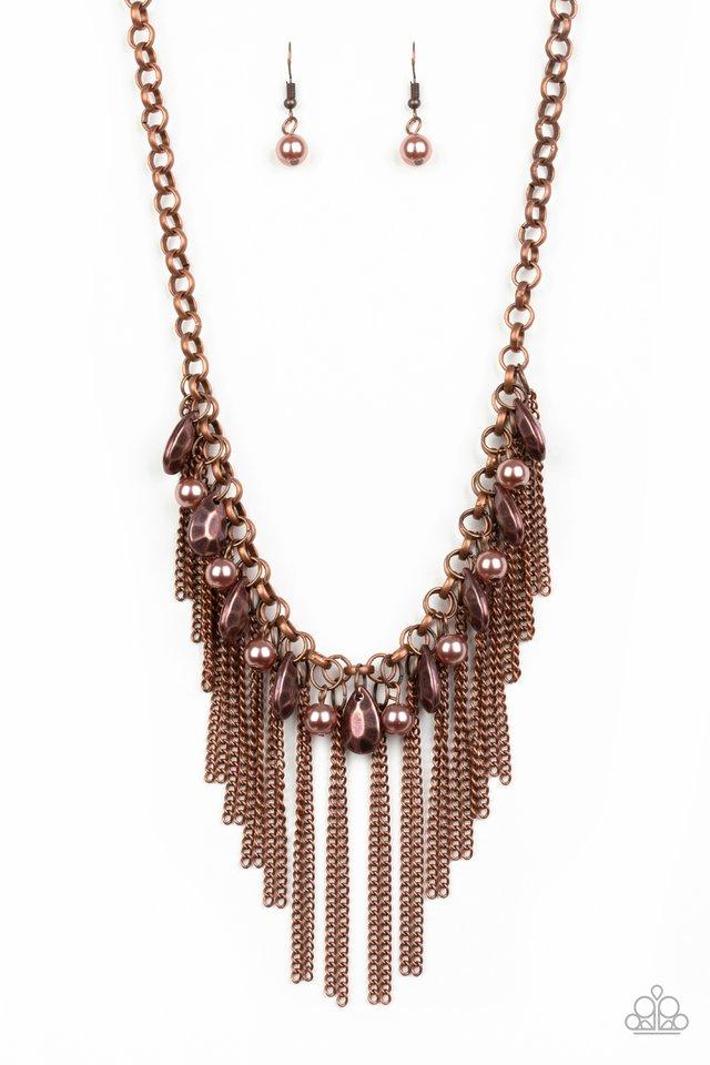 Collar Paparazzi ~ Intensidad industrial - Cobre