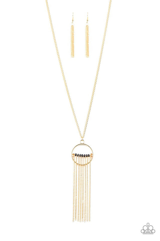 Terra Tassel - Gold - Paparazzi Necklace Image