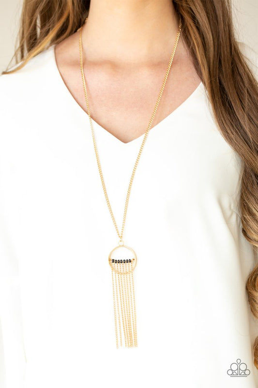 Terra Tassel - Gold - Paparazzi Necklace Image