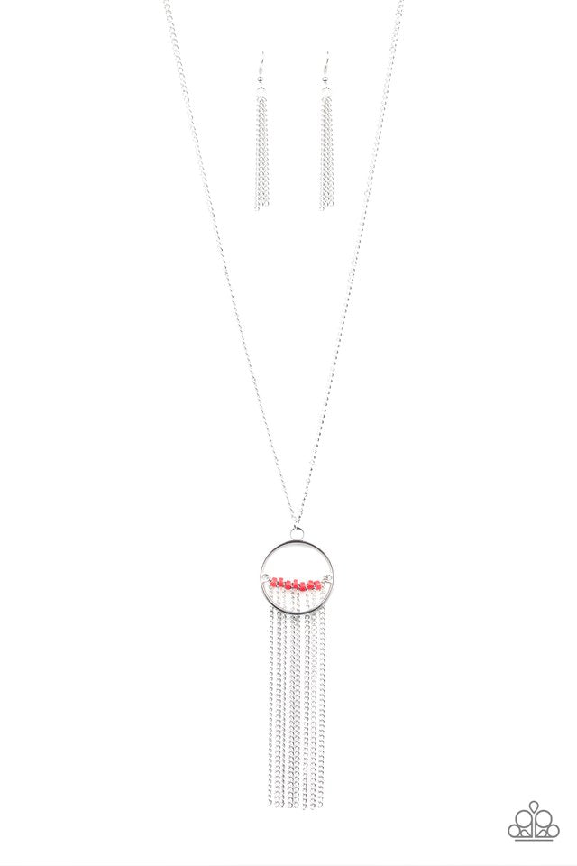 Terra Tassel - Red - Paparazzi Necklace Image