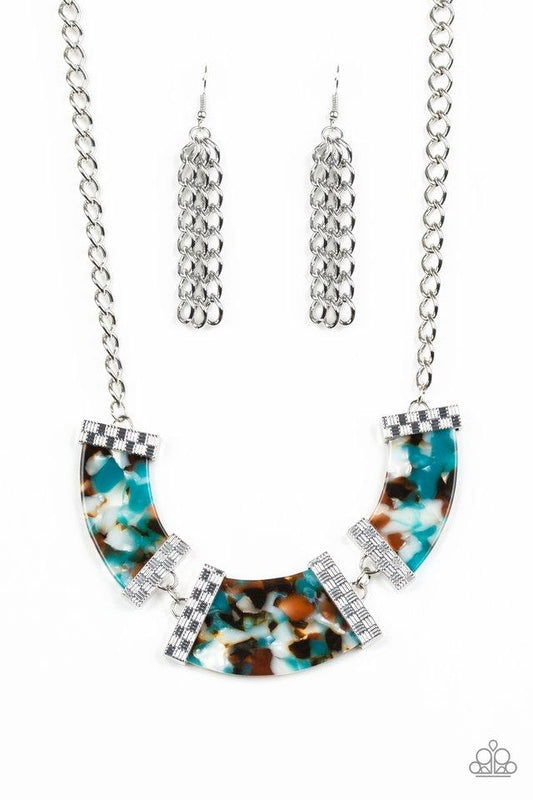 Paparazzi Necklace ~ HAUTE-Blooded - Blue