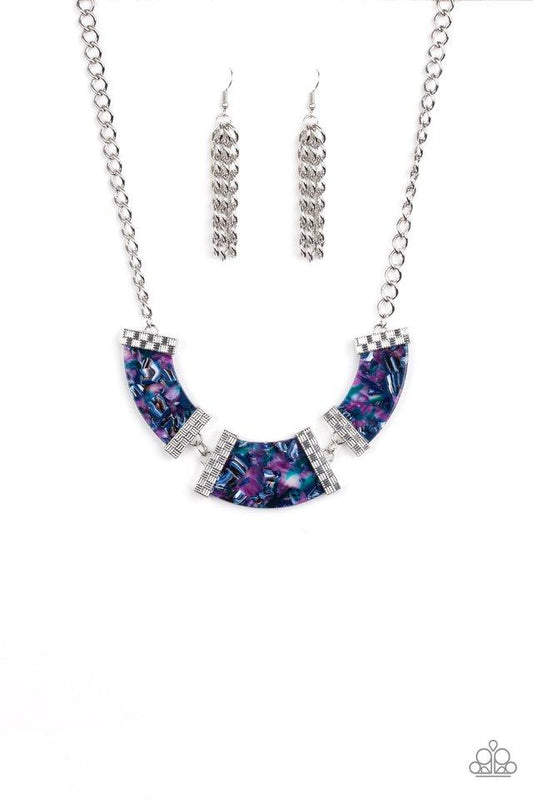 Paparazzi Necklace ~ HAUTE-Blooded - Purple