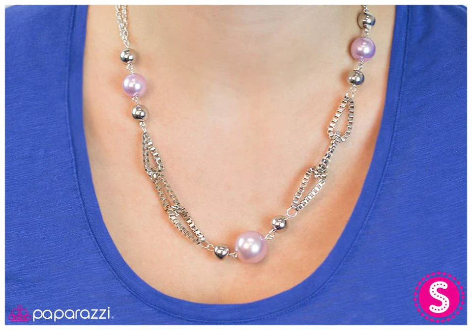 Paparazzi Necklace ~ Calm and Connected - Purple