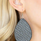 Paparazzi Earring ~ Teardrop Trend - Silver