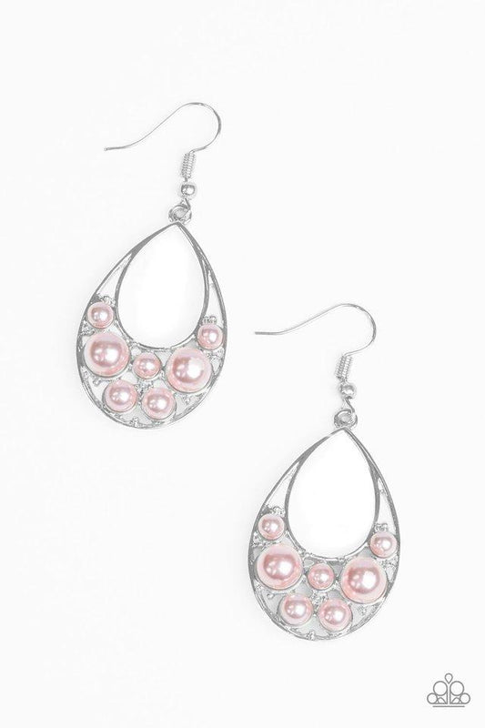 Paparazzi Earring ~ Pearl Pop - Pink