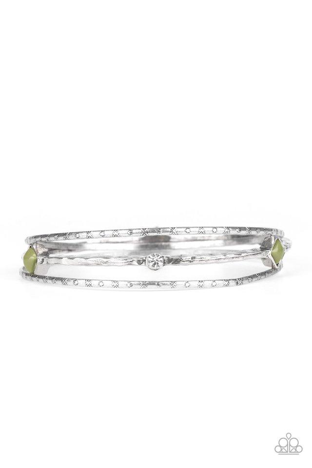 Pulsera Paparazzi ~ Sunset Fusion - Verde