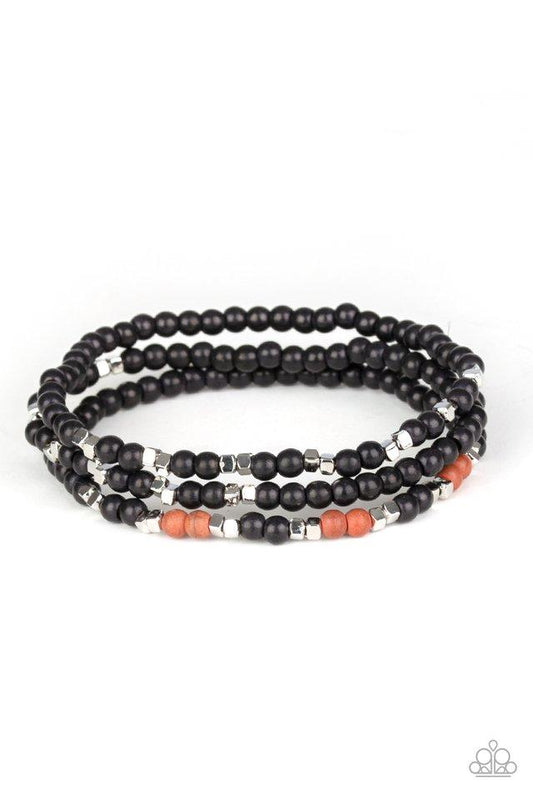 Pulsera Paparazzi ~ Sabor Santa Fe - Negro