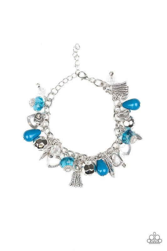 Pulsera Paparazzi ~ Encantadoramente romántica - Azul