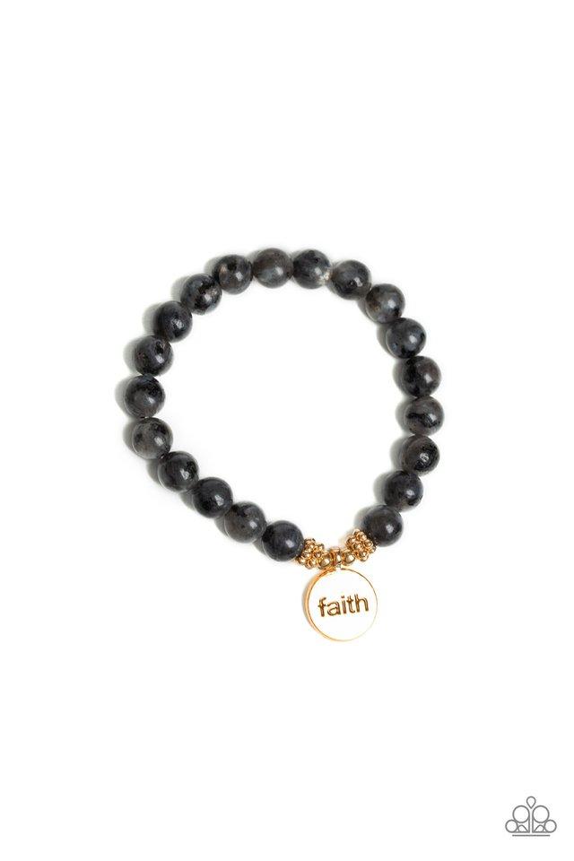 Paparazzi Bracelet ~ FAITH It, Till You Make It - Black