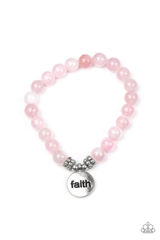 Pulsera Paparazzi ~ FAITH It, Till You Make It - Rosa