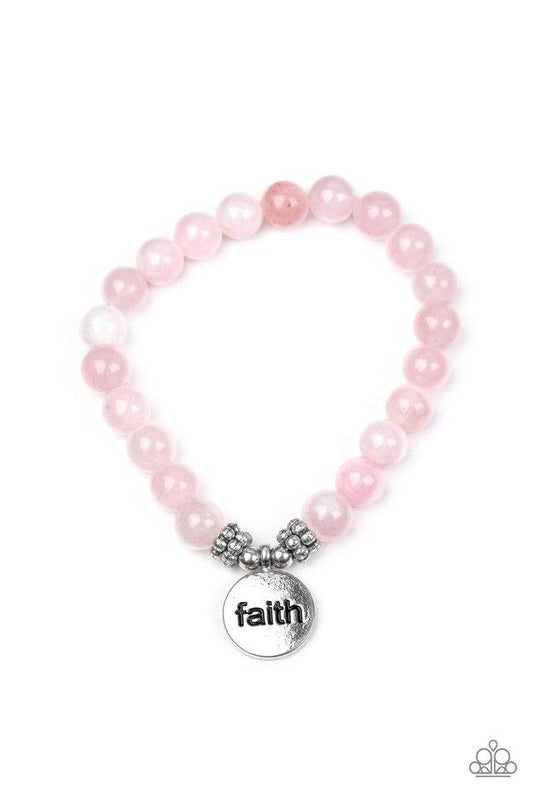 Paparazzi Bracelet ~ FAITH It, Till You Make It - Pink