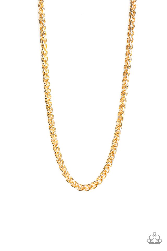 Big Talker - Gold - Paparazzi Necklace Image