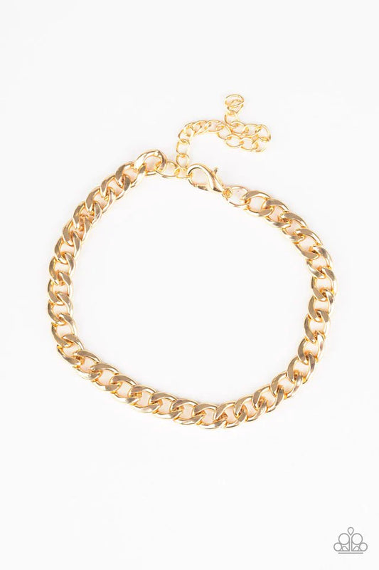 Pulsera Paparazzi ~ Halftime - Oro